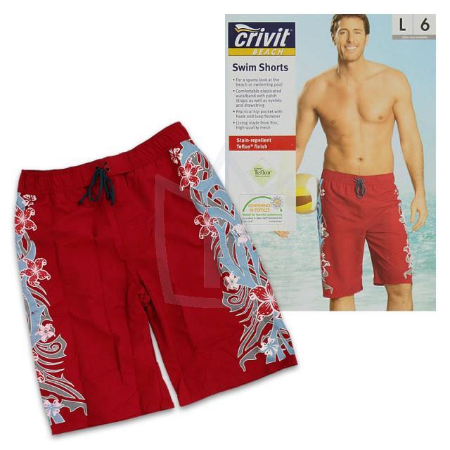 Herren Bade Shorts Hosen Rot Gr. M-XXL je 2,79 EUR