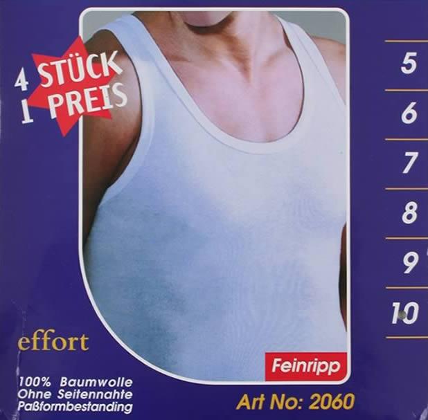 Herren Unterhemden Achselhemd Baumwolle Feinripp ab 0,89 Euro