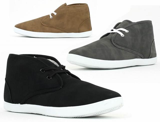 12 Paar Herren Winter Boots Schnür Schuhe Lederimitat Shoes Farben wählbar nur 8,90 Euro