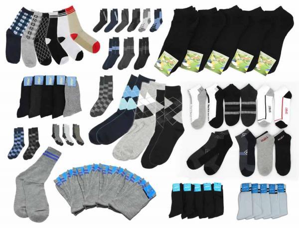 500 Paar Herren Socken Socks Socke Sneaker Füßlinge Farbmix nur 0,30 Euro