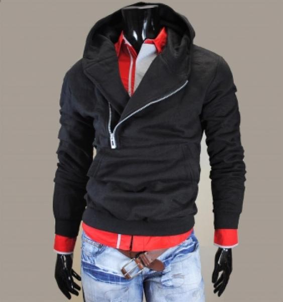 Garcia Pescara GP11 Herren Zip Jacke schwarz Gr. L -Sakko Pullover mit Zipper