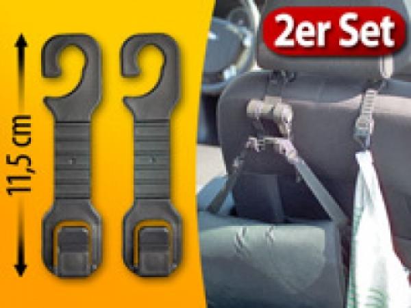 Lescars KFZ Kleiderhaken im 2er Set