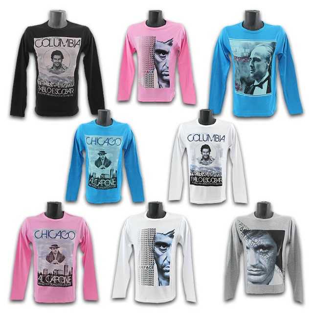 Motiv Oberteile Langarm Shirts Gr. S-XXL je 3,95 EUR