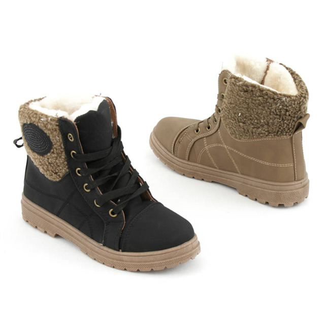 Damen Herbst Winter Fell Schuhe Boots Gr. 36-41