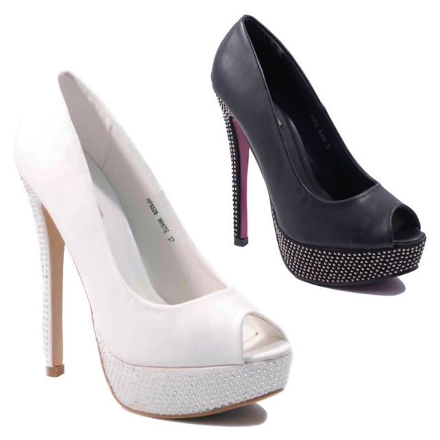 Damen Pumps Glitzer High Heels Schuhe