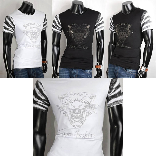 Herren Sommer Freizeit T-Shirts Oberteile Motiv