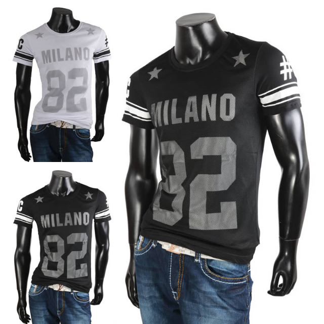 Herren Freizeit Sport T-Shirts Kurzarm Oberteile