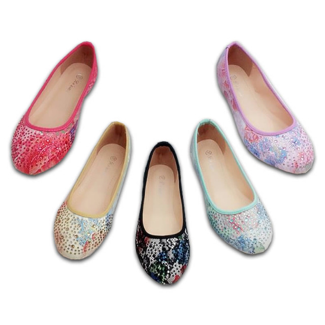 Damen Slipper Halbschuhe Ballerina Schuhe