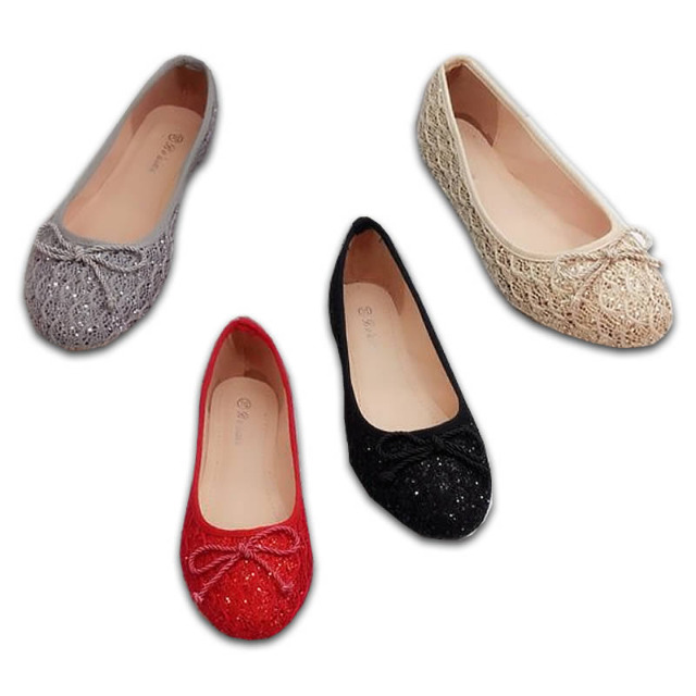 Damen Slipper Halbschuhe Ballerina Schuhe