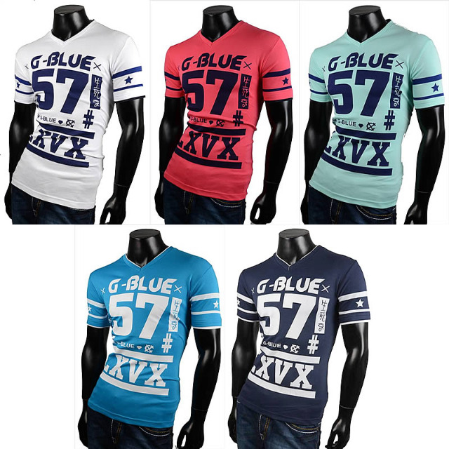 Herren Freizeit Sport T-Shirts Kurzarm Oberteile