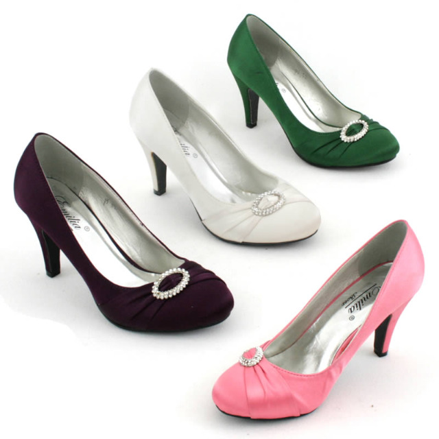 Pumps High Heels Schuhe Glitzeroptik