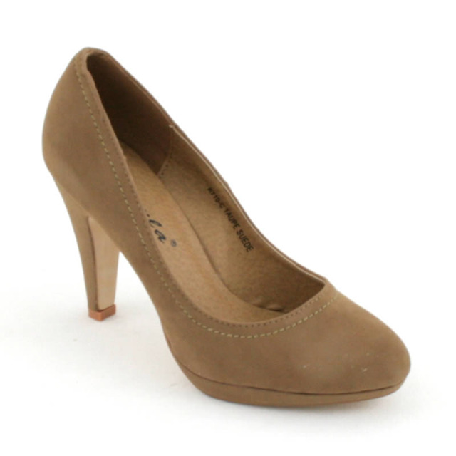 Damen Pumps High Heels Schuhe Lederoptik