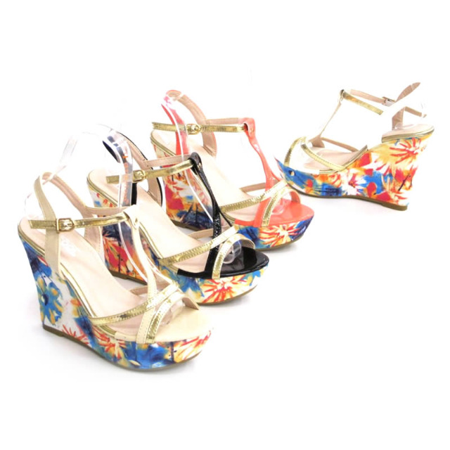 Damen Pumps High Heels Schuhe Musterung