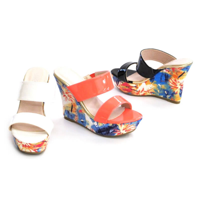 Damen Pumps High Heels Schuhe Musterung