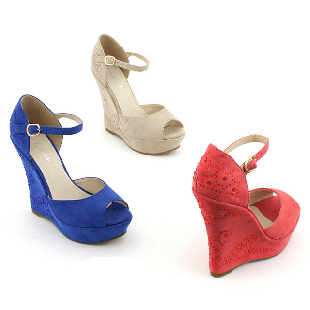 Damen Pumps High Heels Schuhe Glitzeroptik