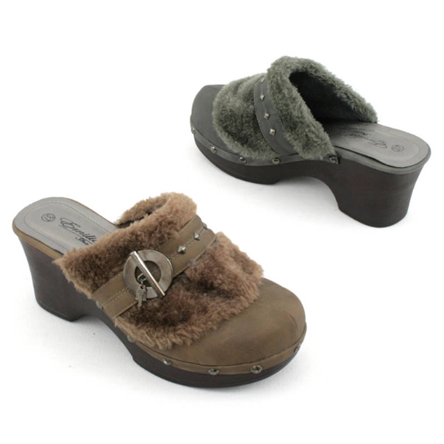 Damen Slipper Schlappen Schuhe Praxisschuhe