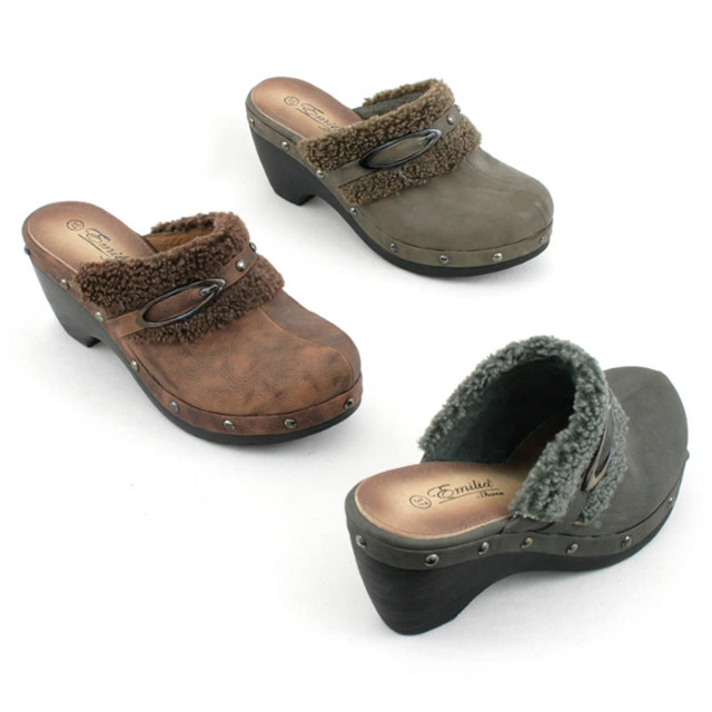 Damen Slipper Schlappen Schuhe Praxisschuhe