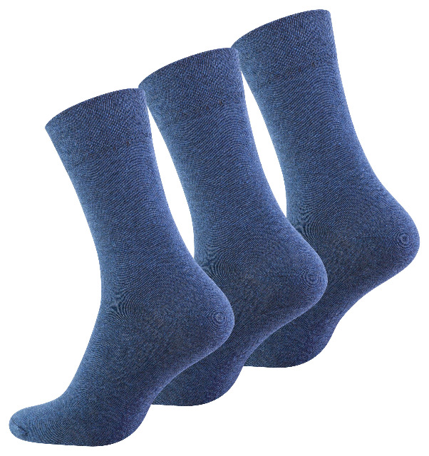 Diabetikersocken Unisex ohne Gummibund & ohne Naht - 3er Pack
