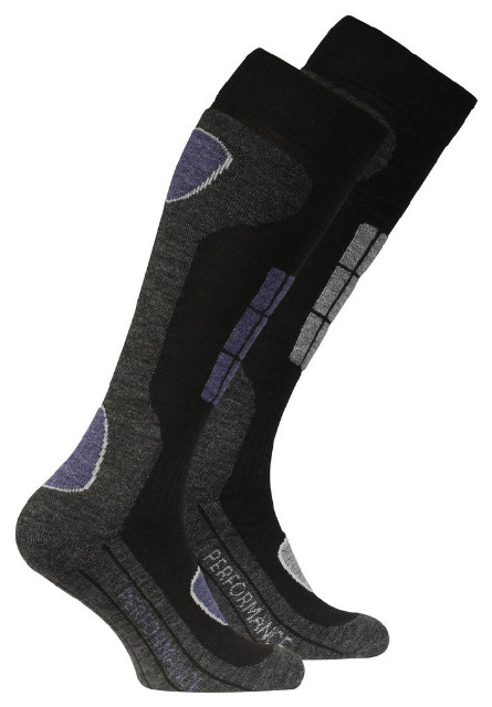 Herren Ski- und Snowboard-Kniestrümpfe PERFORMANCE - 2er Pack