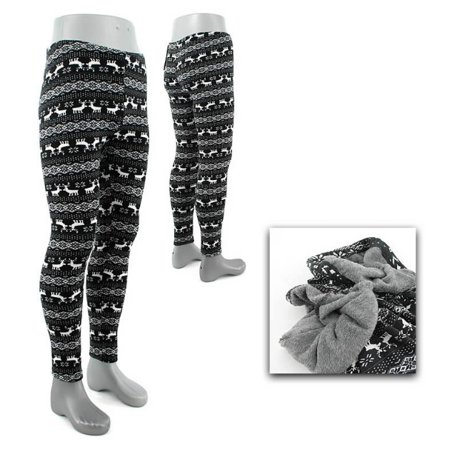 Damen Leggings Leggins Hosen gefüttert