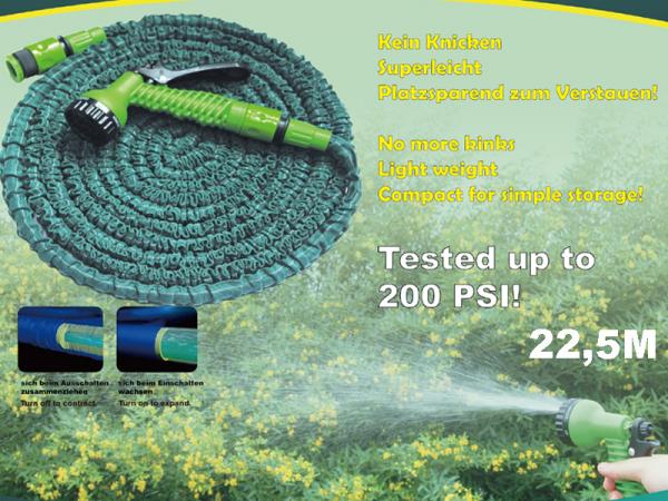 Gartenschlauch mit Düse 22,5m
