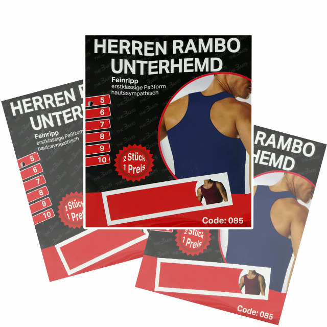 Herren Unterhemden Feinripp Gr. 5-10 je 2,40 EUR