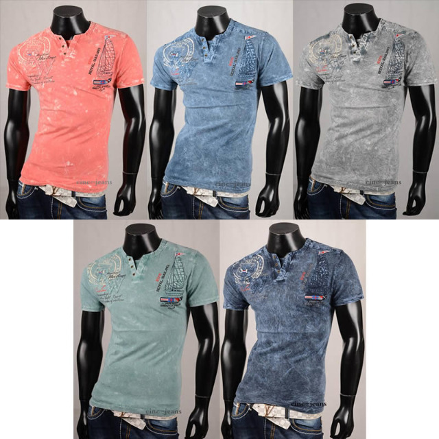 Herren Freizeit T-Shirts Oberteile Kurzarm Shirt