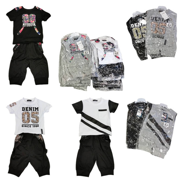 Kinder Jungen Sport Trikot Hosen Sets Mix