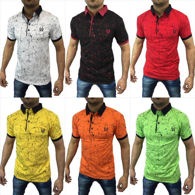 Herren Polo Shirts Kurzarm Oberteile T-Shirts