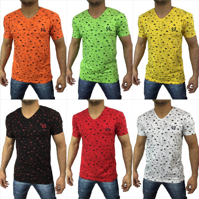 Herren Freizeit T-Shirts Oberteile Kurzarm Shirt