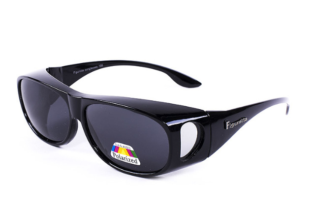 Figuretta Sonnenbrille Überbrille in schwarz aus der TV Werbung
