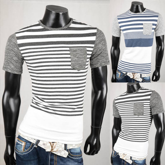 Herren Freizeit T-Shirts Oberteile Kurzarm Shirt