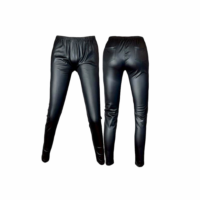 Damen Lack Leggings Schwarz One Size für 3,50 EUR
