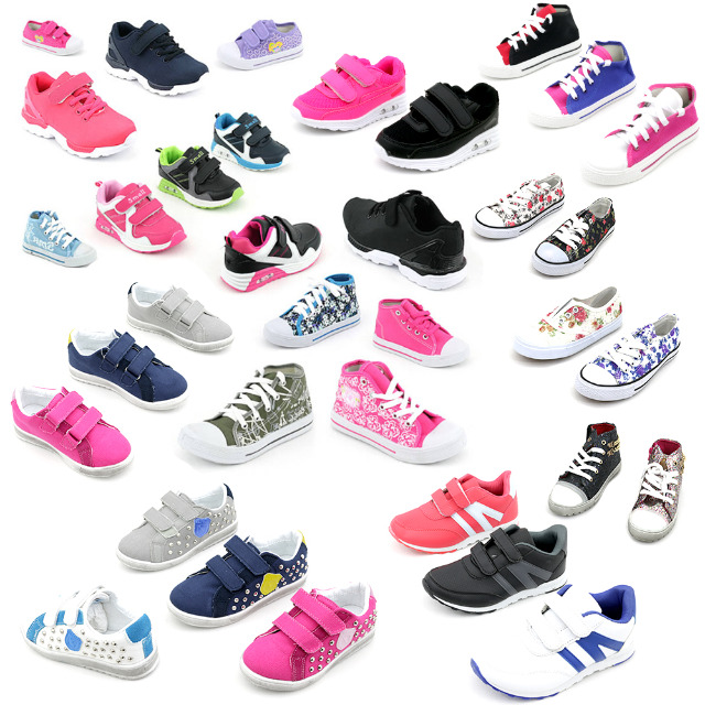 Kinder Freizeit Sport Schuhe Sneaker Schnürer