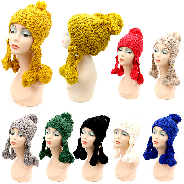 Damen Herbst Winter Fell Mützen Mix je 1,69 EUR