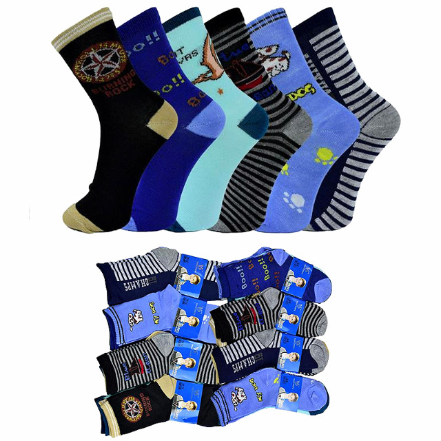 Kinder Jungen Socken Farbig Gr. 24-39 für 0,29 EUR