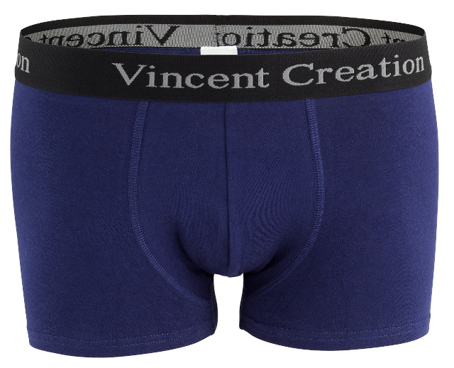 Vincent Creation® Herren Baumwoll-Retroshort in marineblau