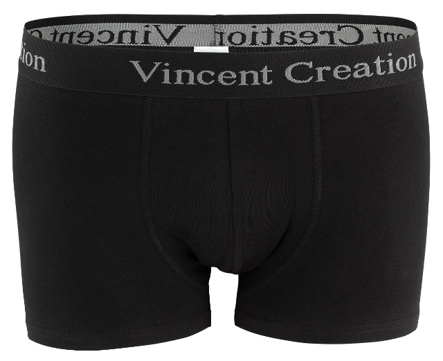Vincent Creation® Herren Baumwoll-Retroshort in schwarz