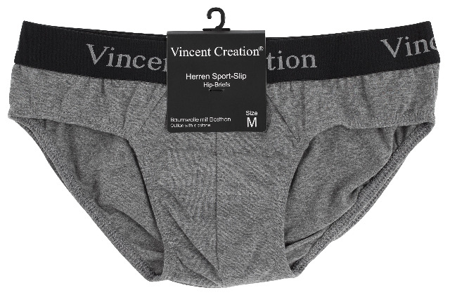 POSTEN! Herren Baumwoll Sport-Slip in grau - 2er Pack 