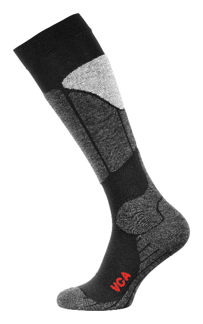 Unisex Wintersport-Kniestrümpfe aus Schurwolle mit Protektoren