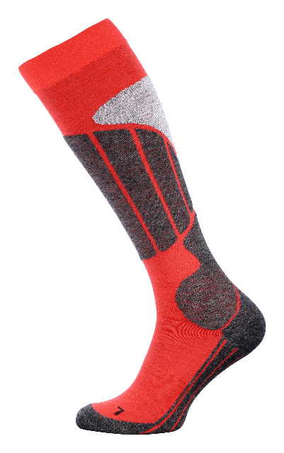 Unisex Wintersport-Kniestrümpfe aus Schurwolle mit Protektoren