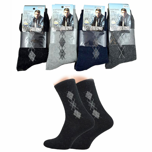 Herren Thermo Wollsocken Mix Gr. 43-46 je 1,10 EUR