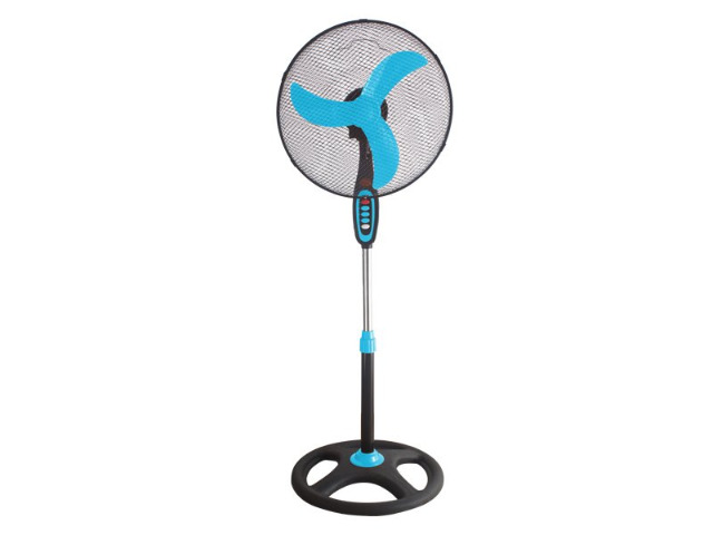 beper Standventilator in blau mit 35cm Durchmesser Ventilator Kühlung Luft