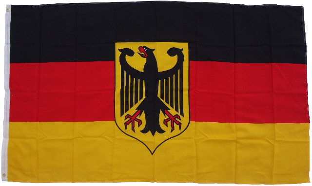Flagge  Deutschland mit Adler  90 x 150 cm