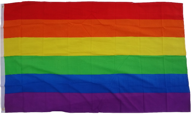 Flagge  Regenbogen / Frieden  90 x 150 cm