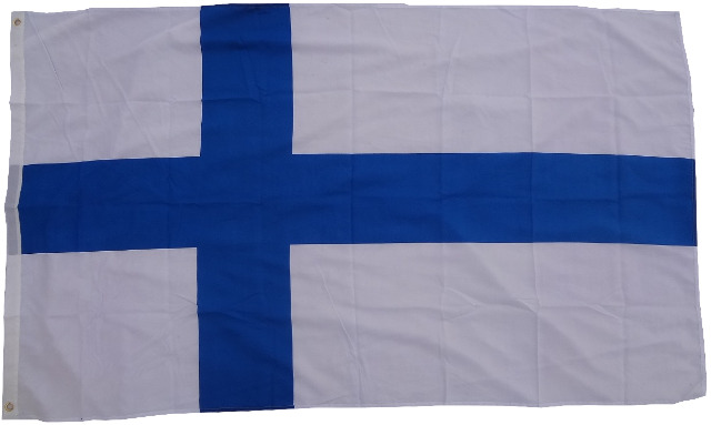 Flagge Finnland 90 x 150 cm Fahne mit 2 Ösen 100g/m² Stoffgewicht