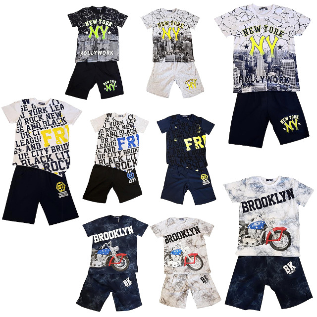 Kinder Jungen Sets Oberteil plus Hose 8-16 J. je Set 6,75 EUR