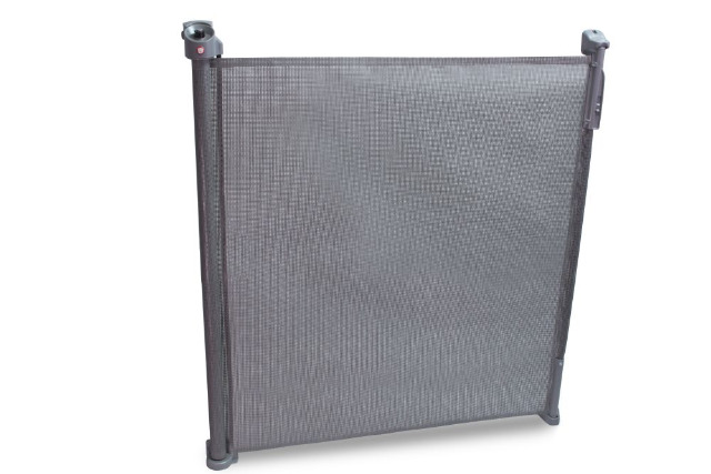 Lionelo Tulia Baby Tür- u. Treppenschutzgitter grau Sturzsicherung Rollo einrollbar 0-140 cm