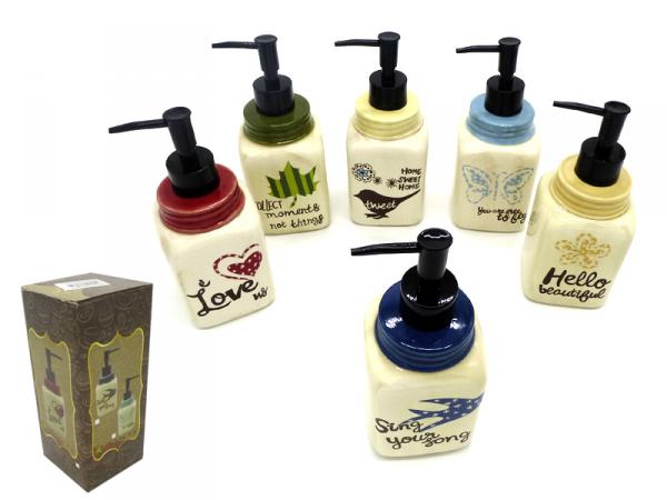 Seifenspender aus Keramik, 18cm*7,2*7,2cm