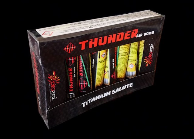 Thunder Air Bomb, 8er Bombenrohre Feuerwerk Böller